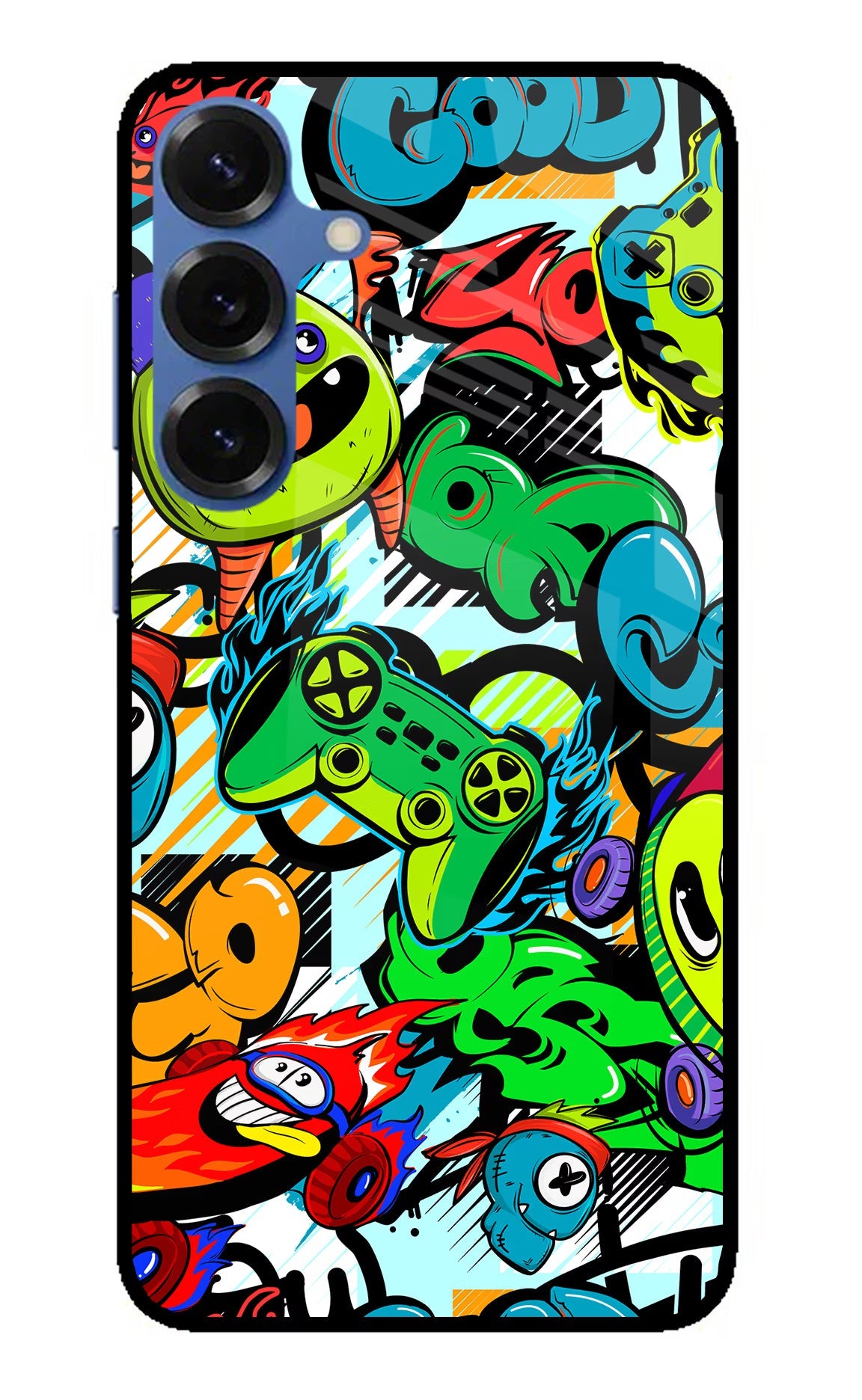 Game Doodle Samsung S25 Plus Glass Case
