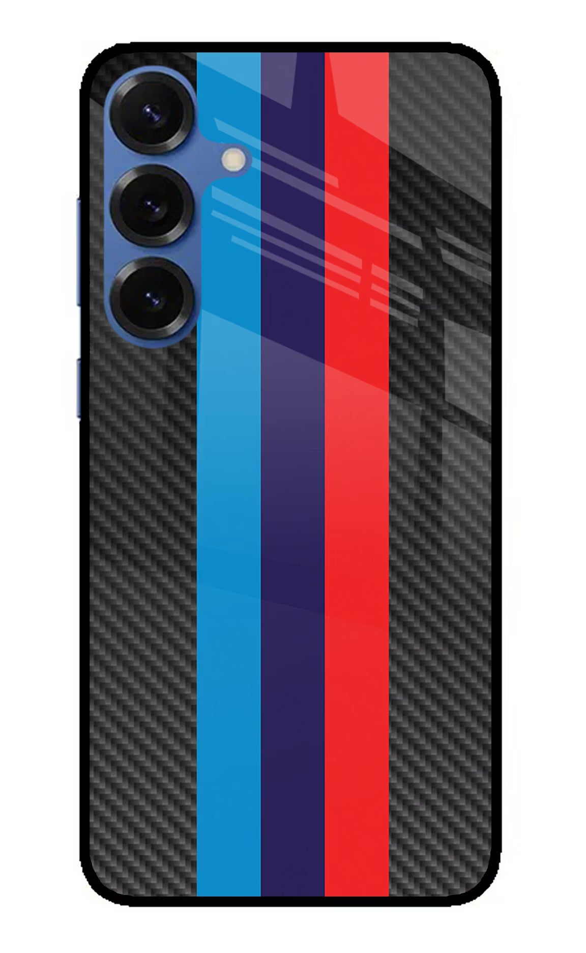 BMW Stripes Pattern Samsung S25 Plus Glass Case