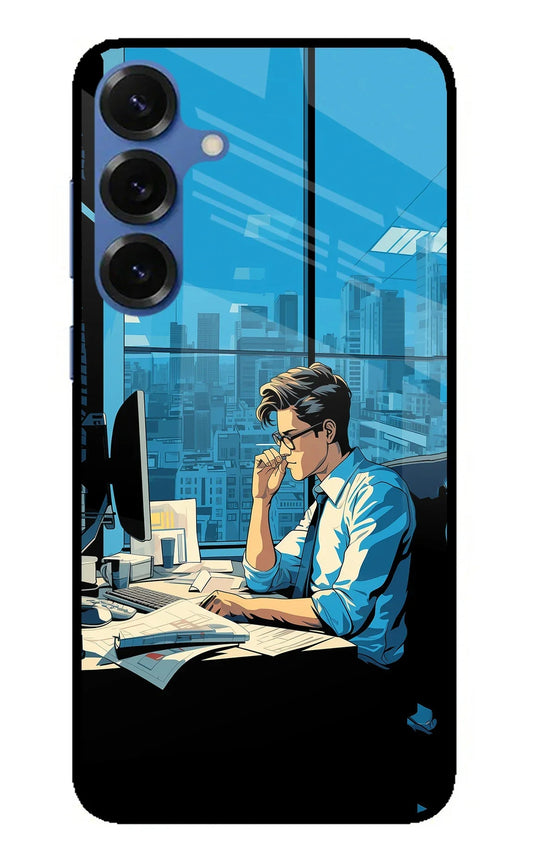 Focused Hustler (AI Generated) Samsung S25 Plus Glass Case