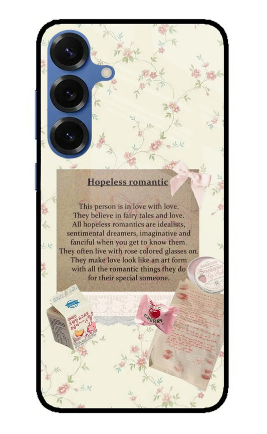 Hopeless Romantic Samsung S25 Plus Glass Case