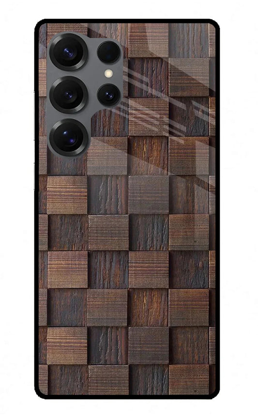 Wooden Cube Design Samsung S25 Ultra Back Cover