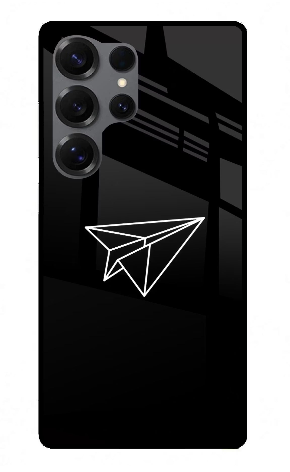 Paper Plane White Samsung S25 Ultra Back Cover