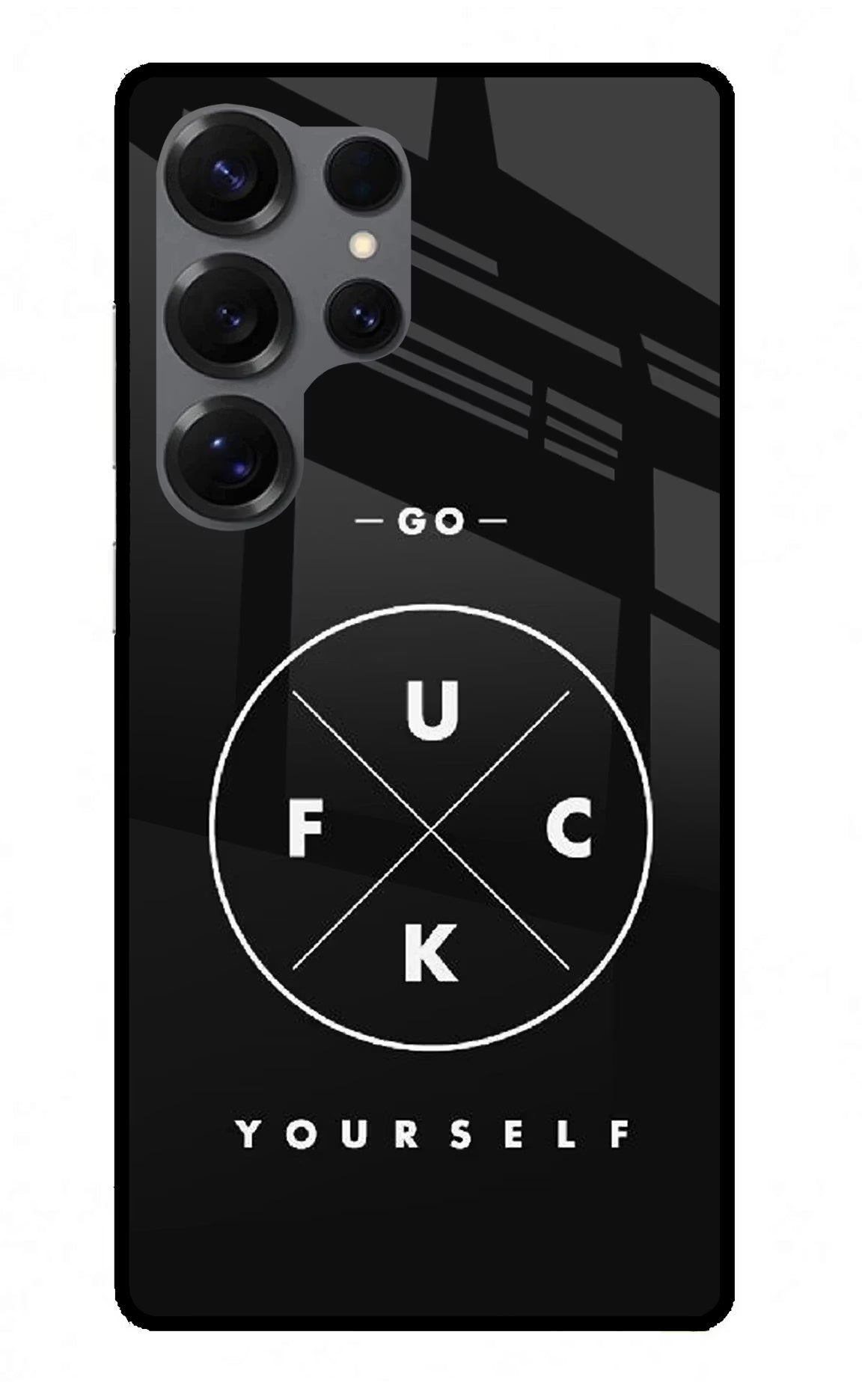 Go Fuck Yourself Samsung S25 Ultra Glass Case