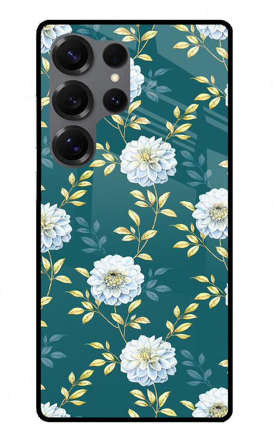 Flowers Samsung S25 Ultra Glass Case
