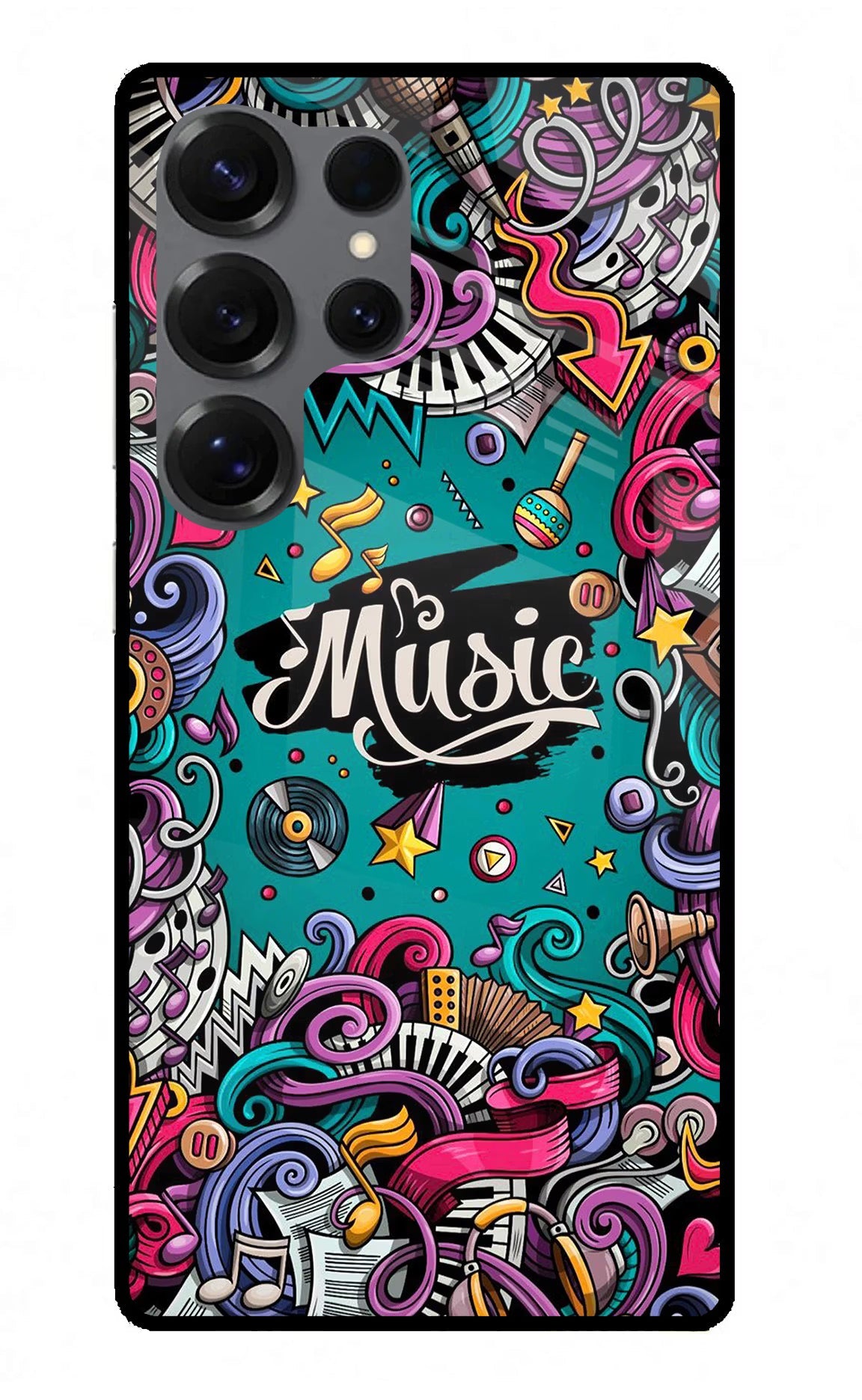 Music Graffiti Samsung S25 Ultra Back Cover