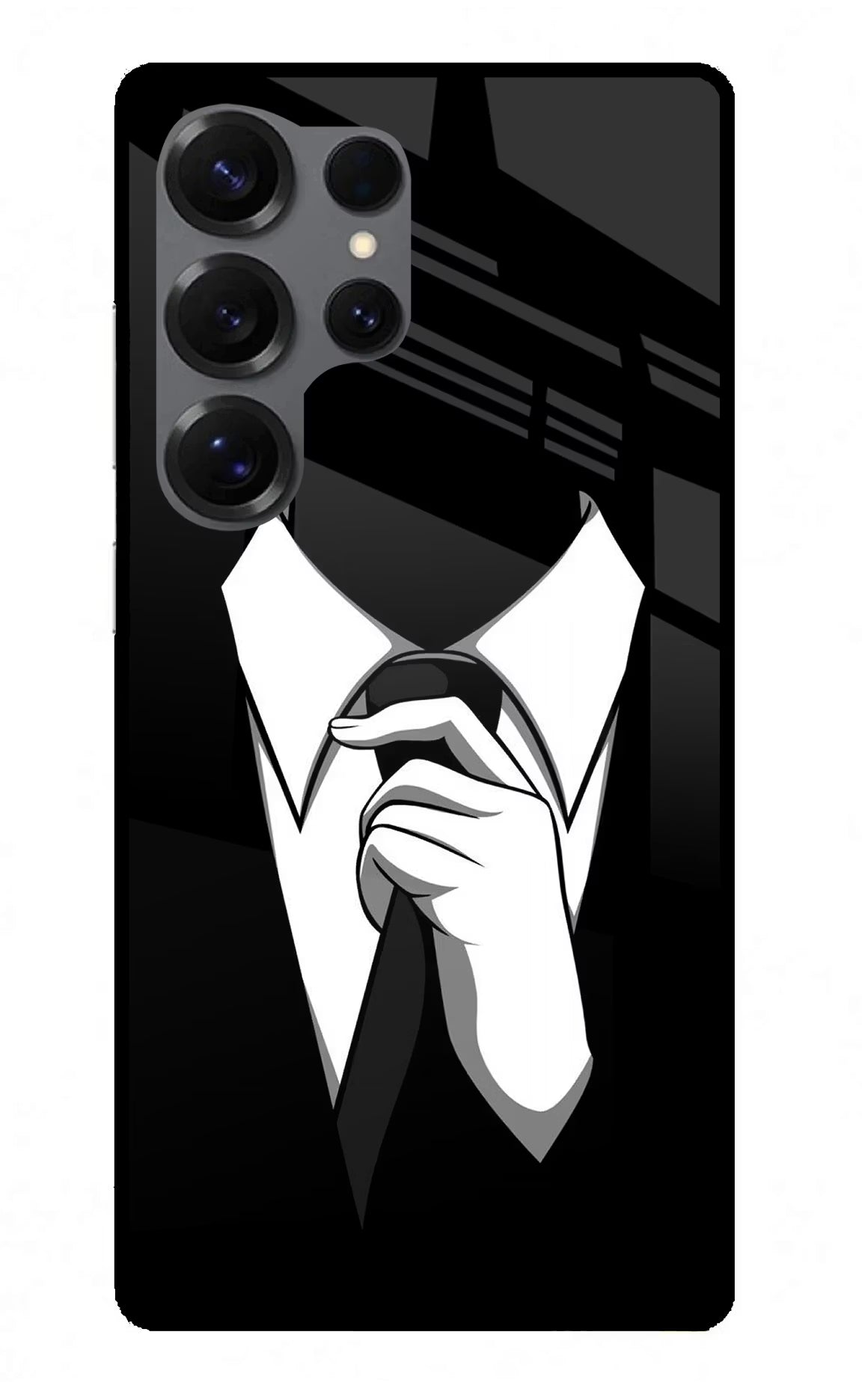 Black Tie Samsung S25 Ultra Back Cover