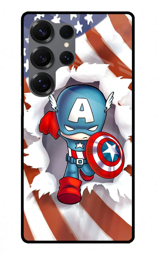 Captain America Samsung S25 Ultra Glass Case
