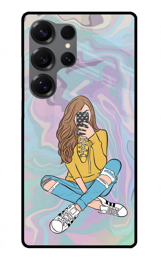 Selfie Girl Samsung S25 Ultra Back Cover