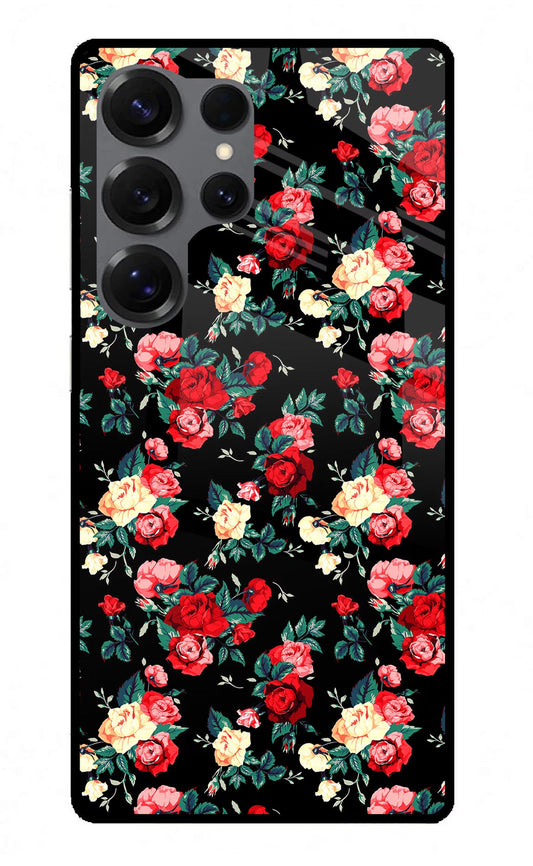Rose Pattern Samsung S25 Ultra Back Cover