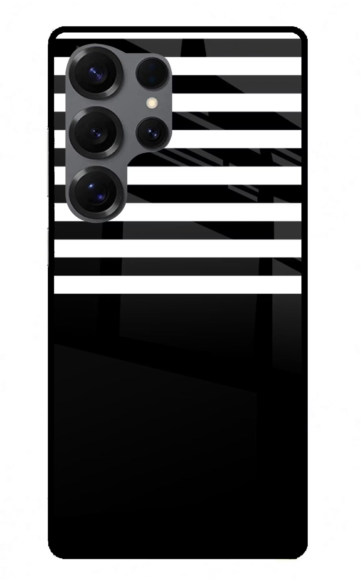 Black and White Print Samsung S25 Ultra Back Cover