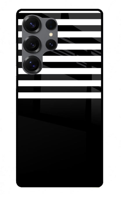Black and White Print Samsung S25 Ultra Back Cover