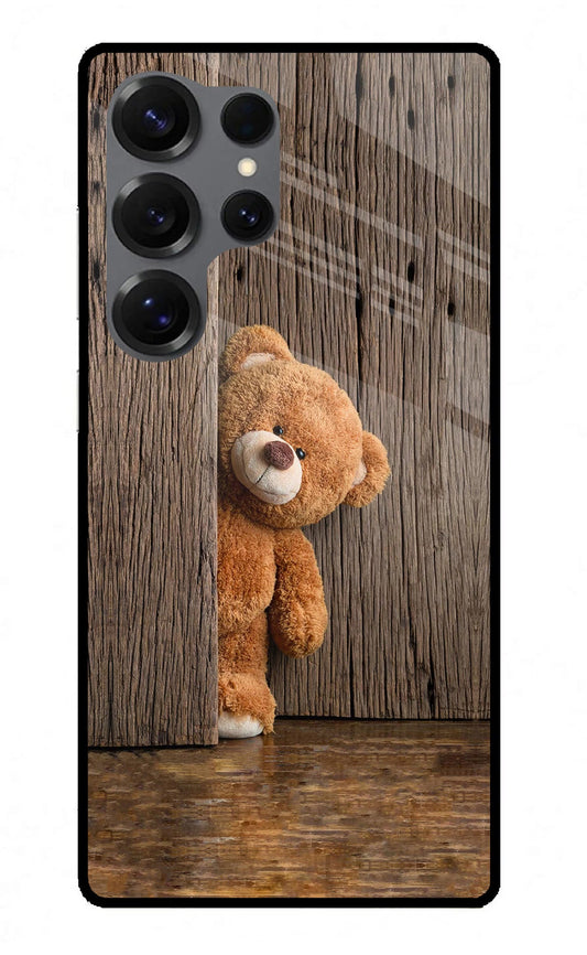 Teddy Wooden Samsung S25 Ultra Glass Case