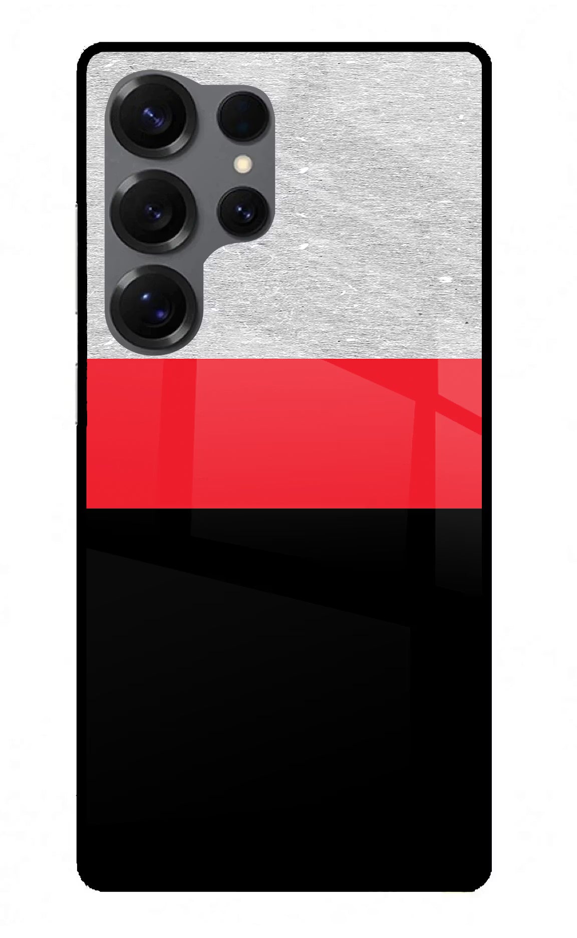 Tri Color Pattern Samsung S25 Ultra Glass Case