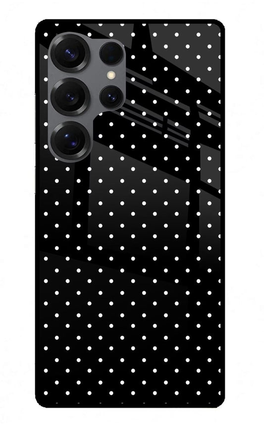 White Dots Samsung S25 Ultra Glass Case