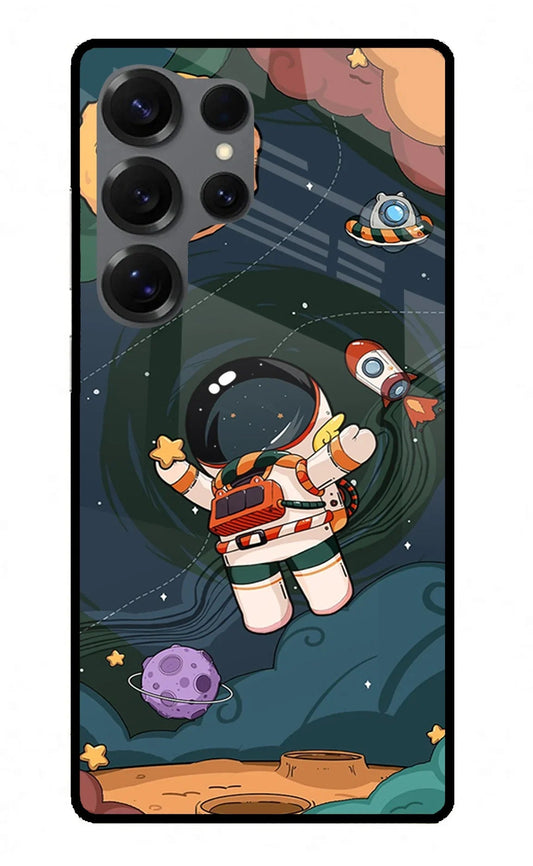 Cartoon Astronaut Samsung S25 Ultra Back Cover