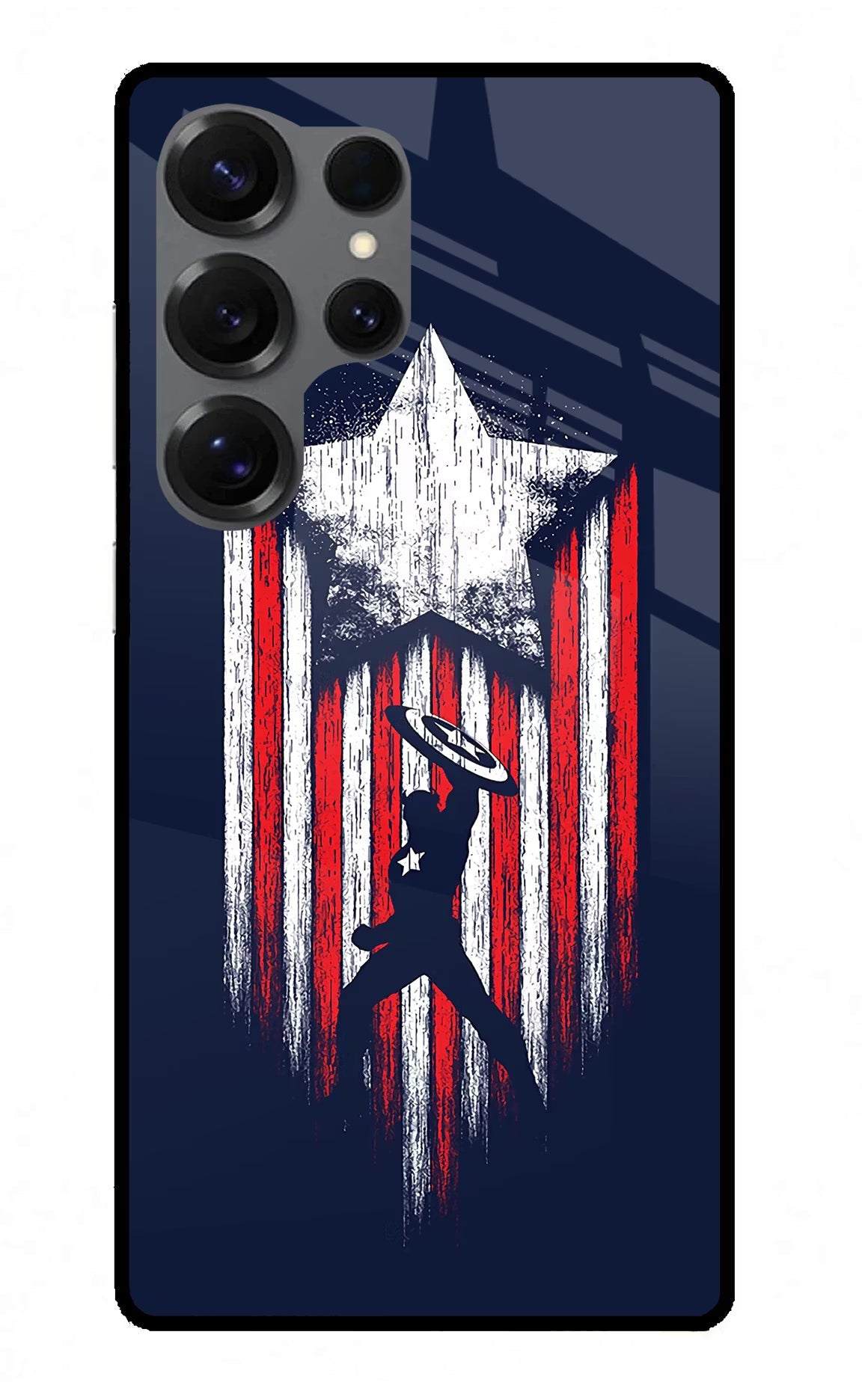 Captain America Marvel Art Samsung S25 Ultra Back Cover