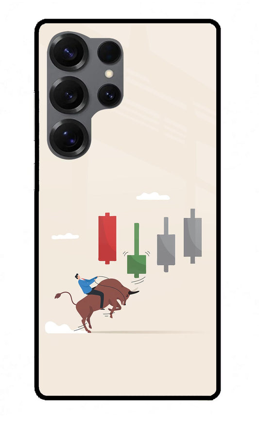 Bull Trading Momentum Samsung S25 Ultra Glass Case