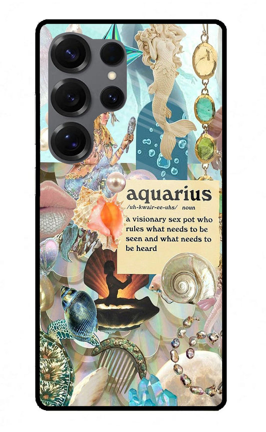Aquarius Zodiac Samsung S25 Ultra Back Cover