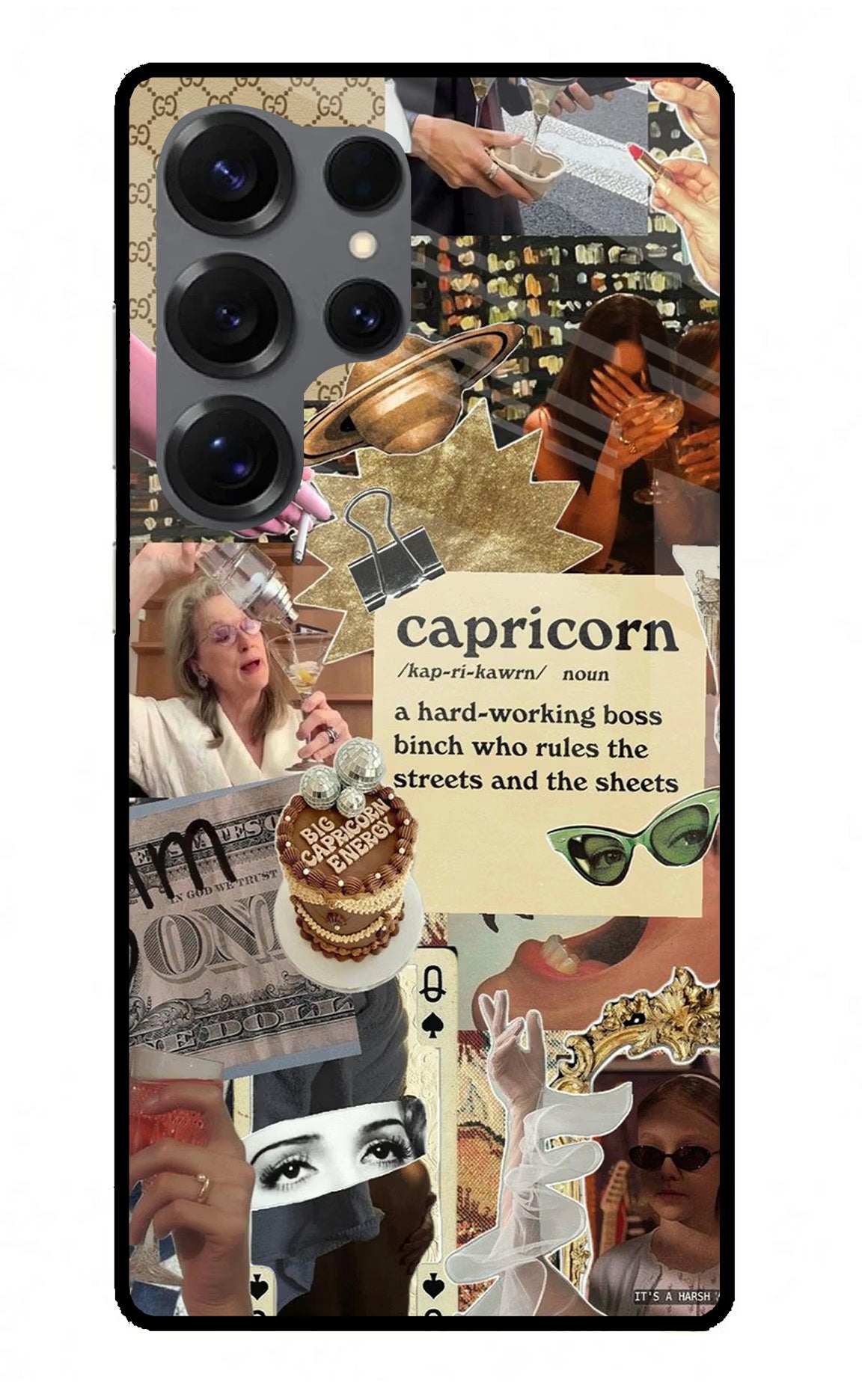 Capricorn Zodiac Samsung S25 Ultra Glass Case