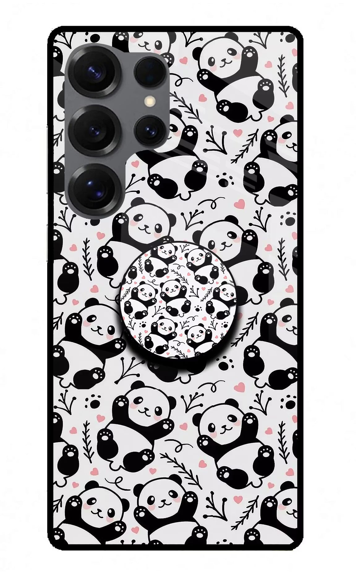 Cute Panda Samsung S25 Ultra Pop Case