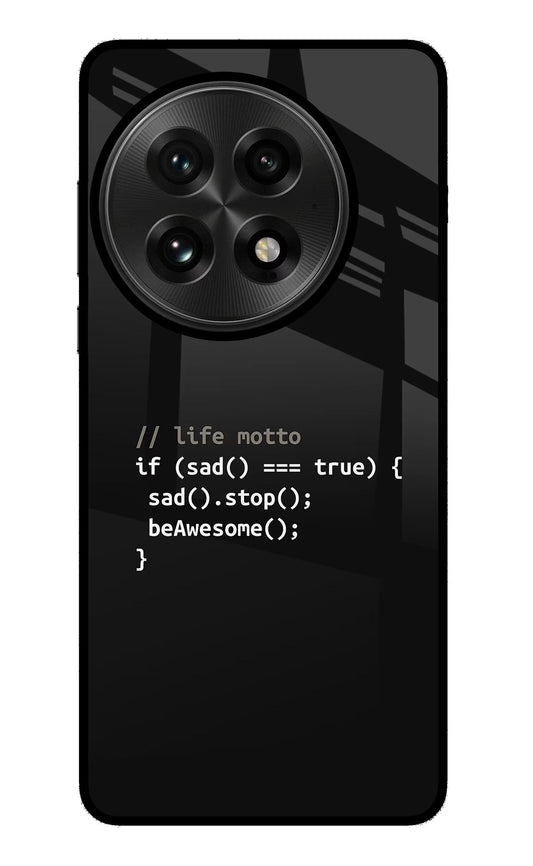 Life Motto Code OnePlus 13 Back Cover