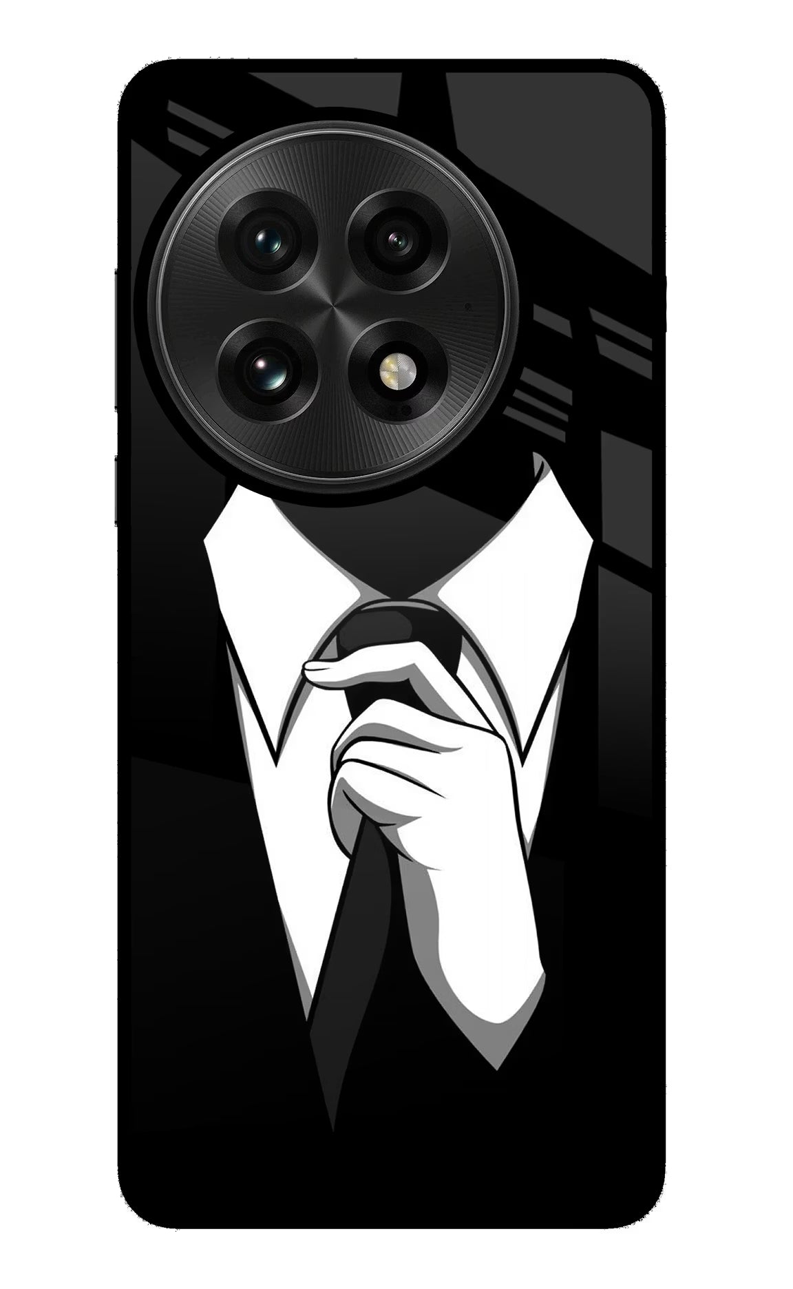 Black Tie OnePlus 13 Back Cover