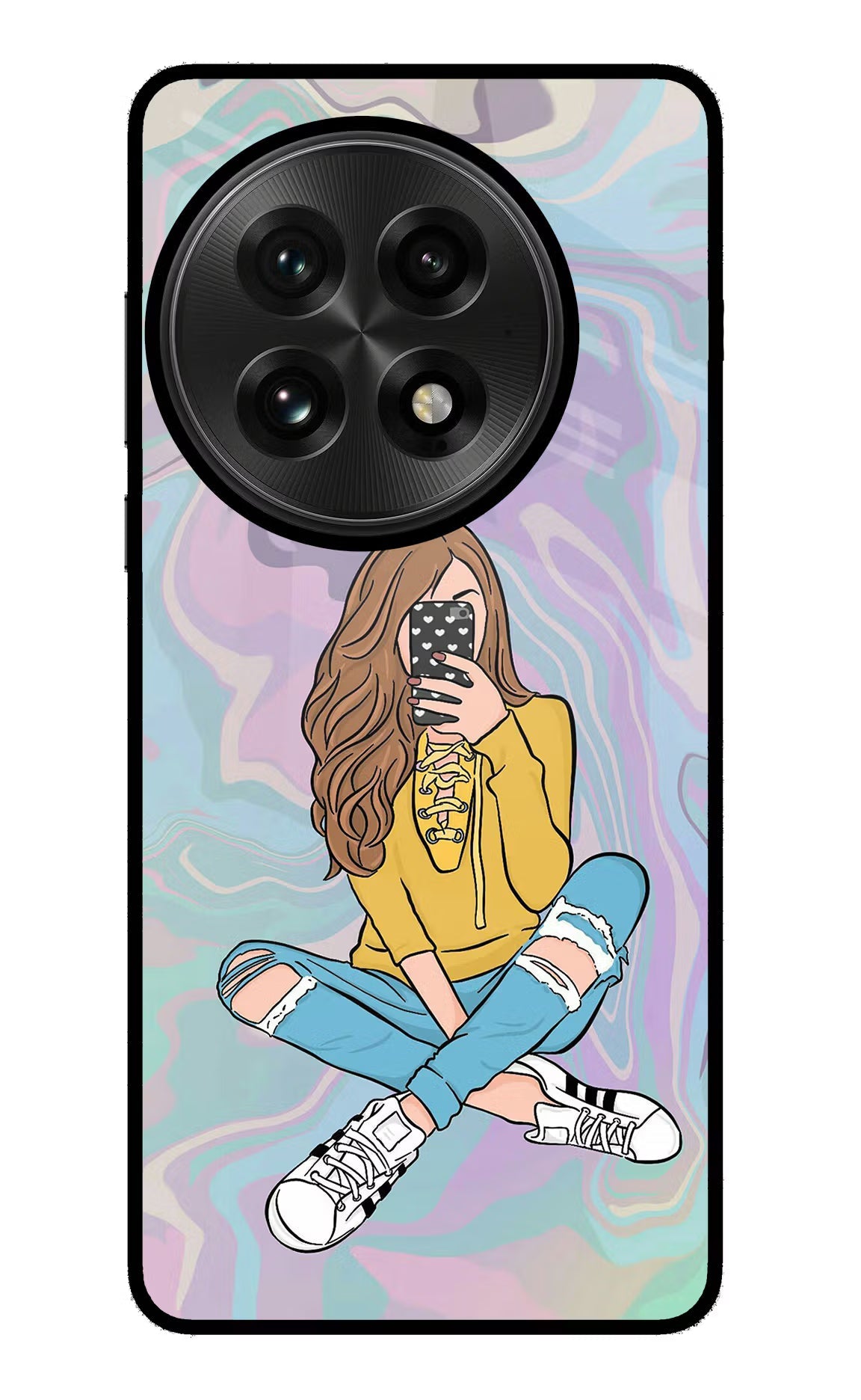 Selfie Girl OnePlus 13 Back Cover