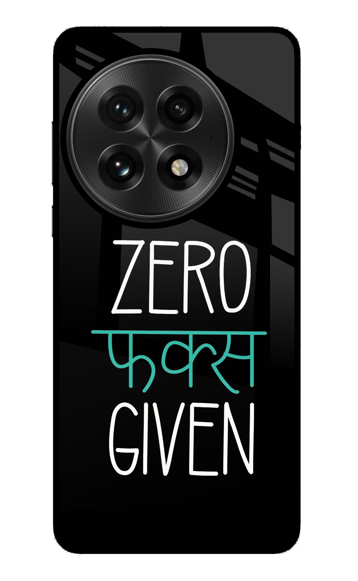Zero Fucks Given OnePlus 13 Glass Case