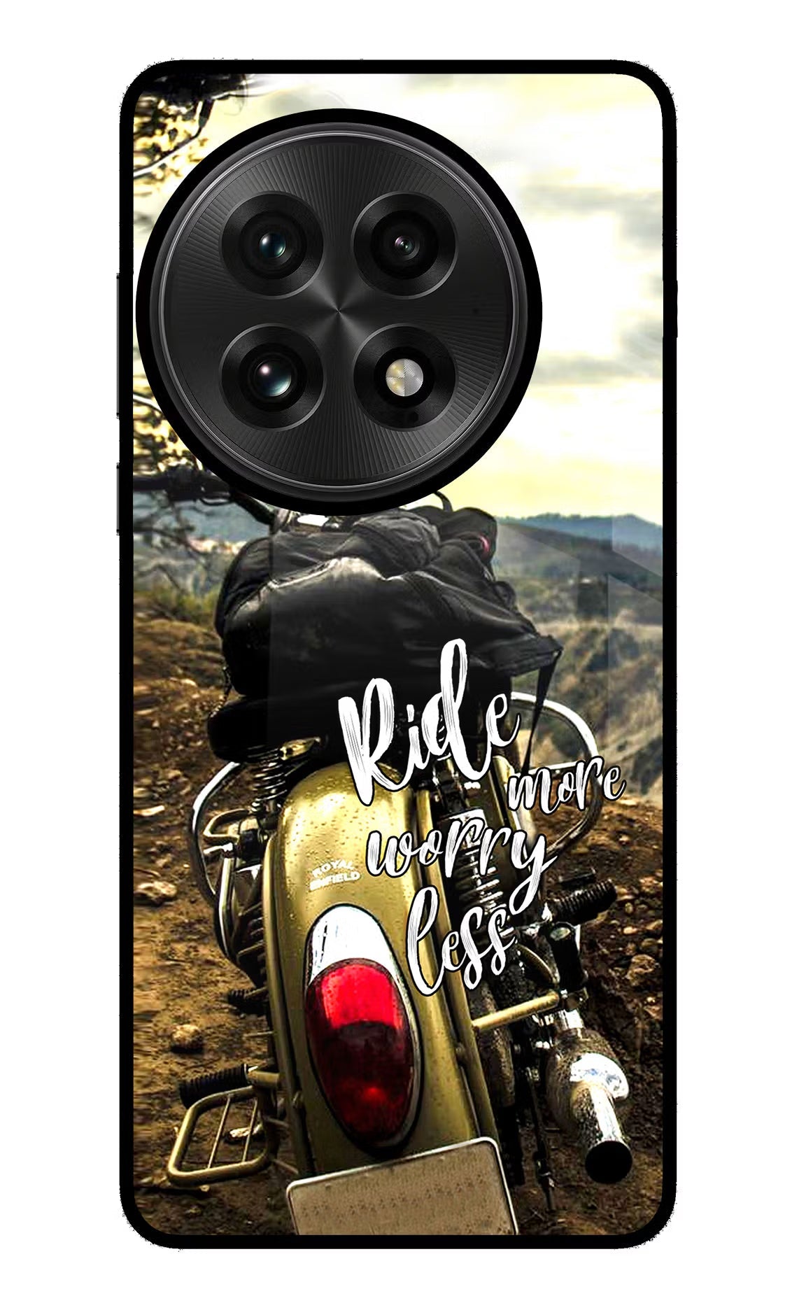 Ride More Worry Less OnePlus 13 Glass Case