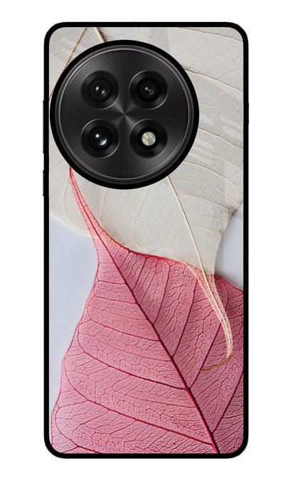 White Pink Leaf OnePlus 13 Back Cover
