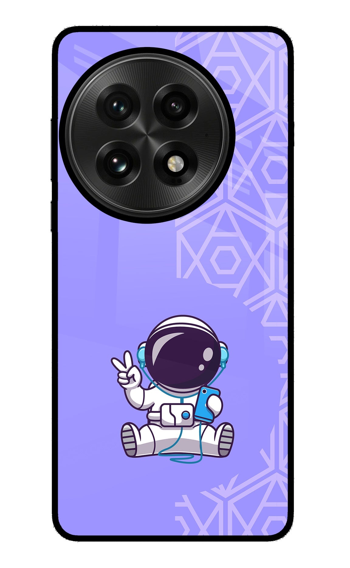 Cute Astronaut Chilling OnePlus 13 Back Cover