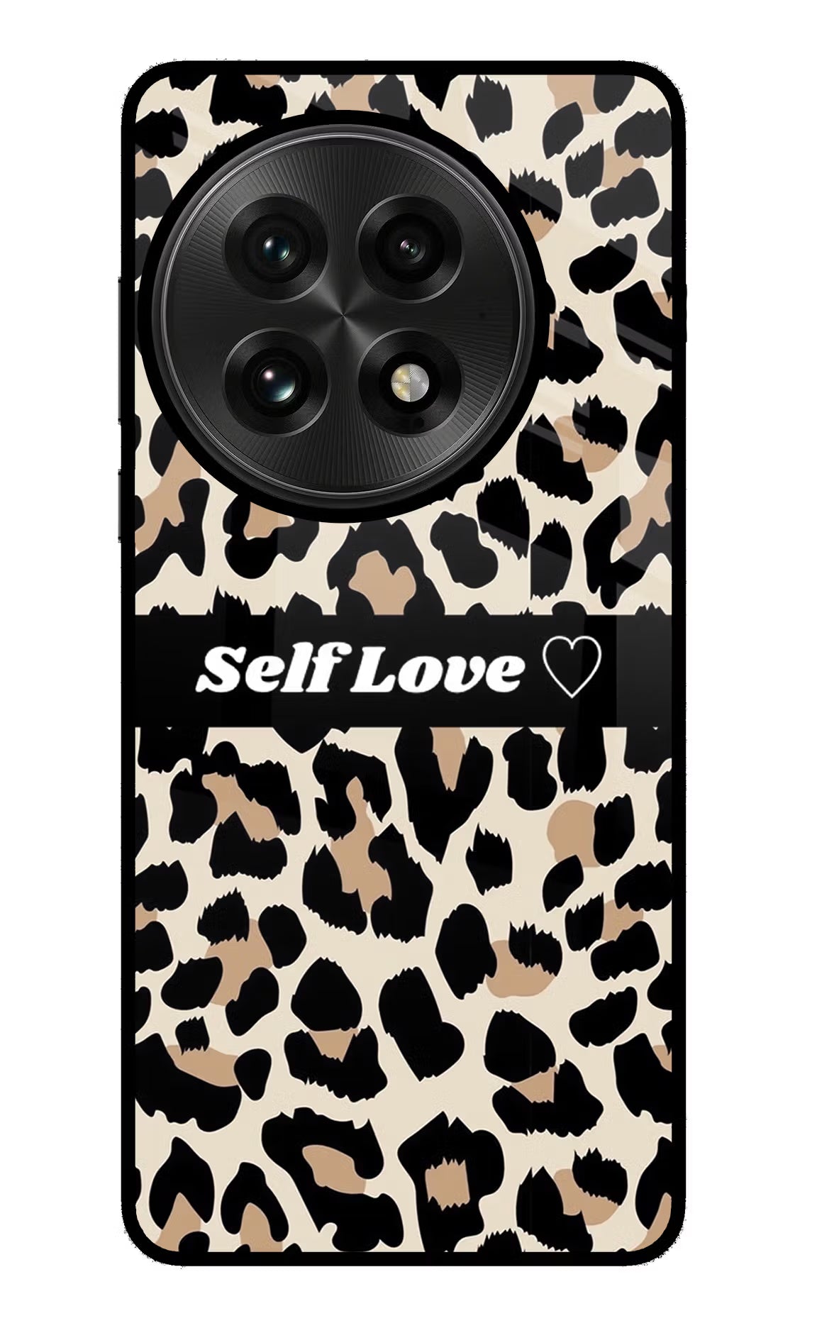 Leopard Print Self Love OnePlus 13 Glass Case