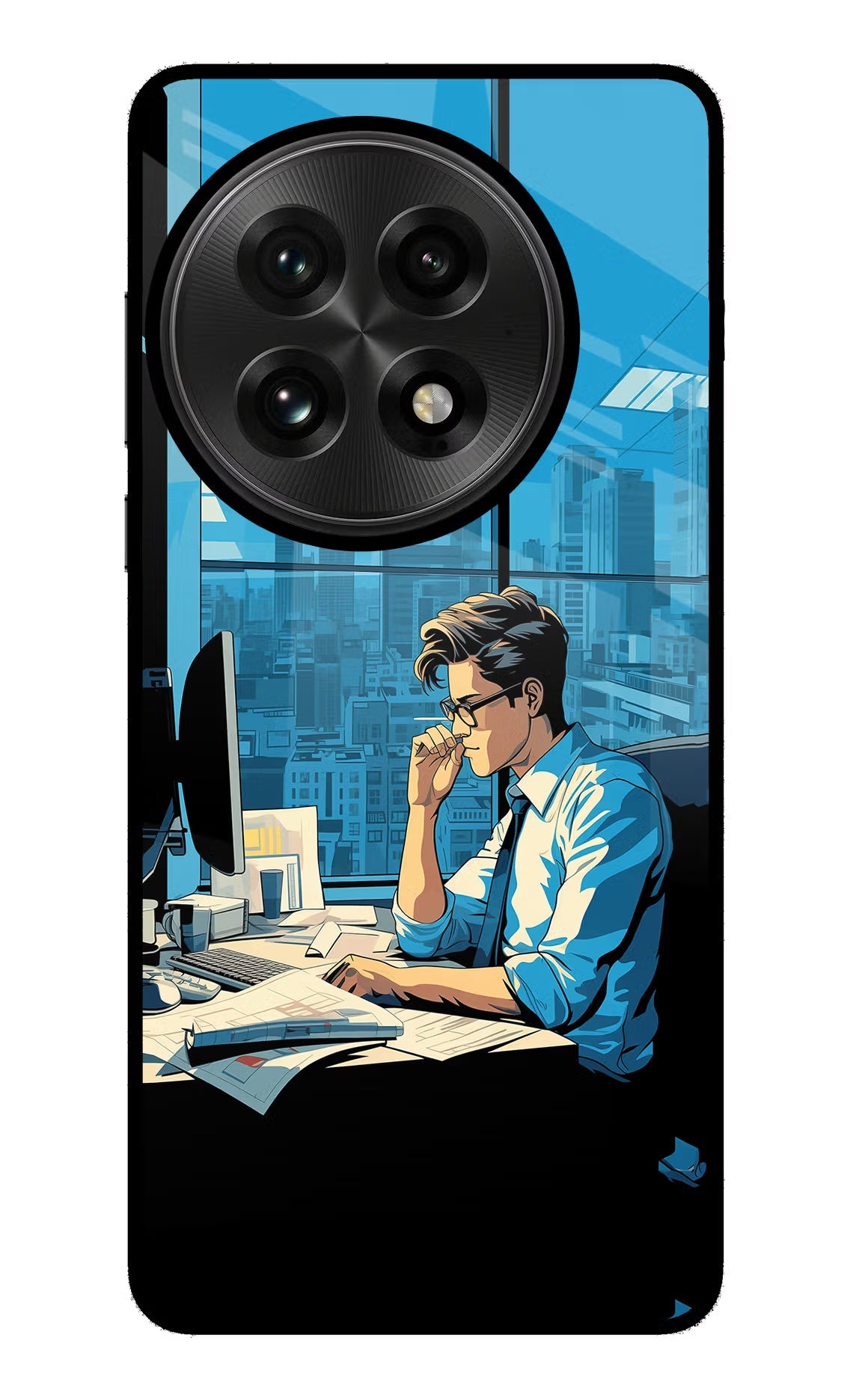 Focused Hustler (AI Generated) OnePlus 13 Back Cover