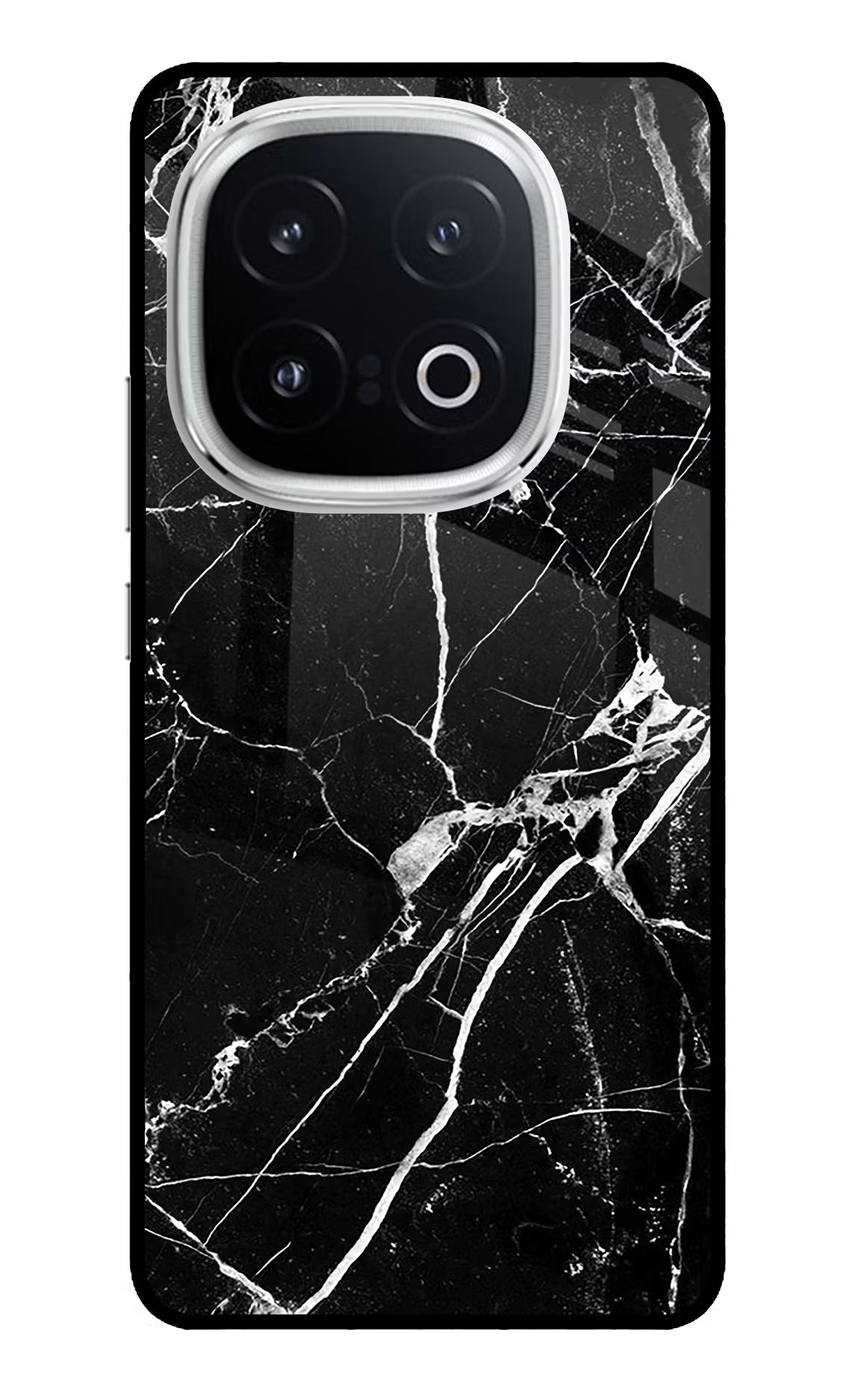 Black Marble Pattern iQOO 13 5G Back Cover