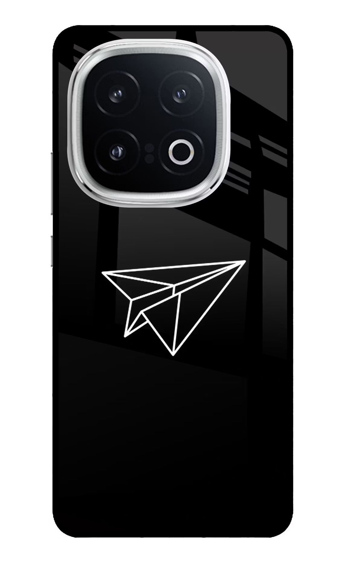 Paper Plane White iQOO 13 5G Glass Case