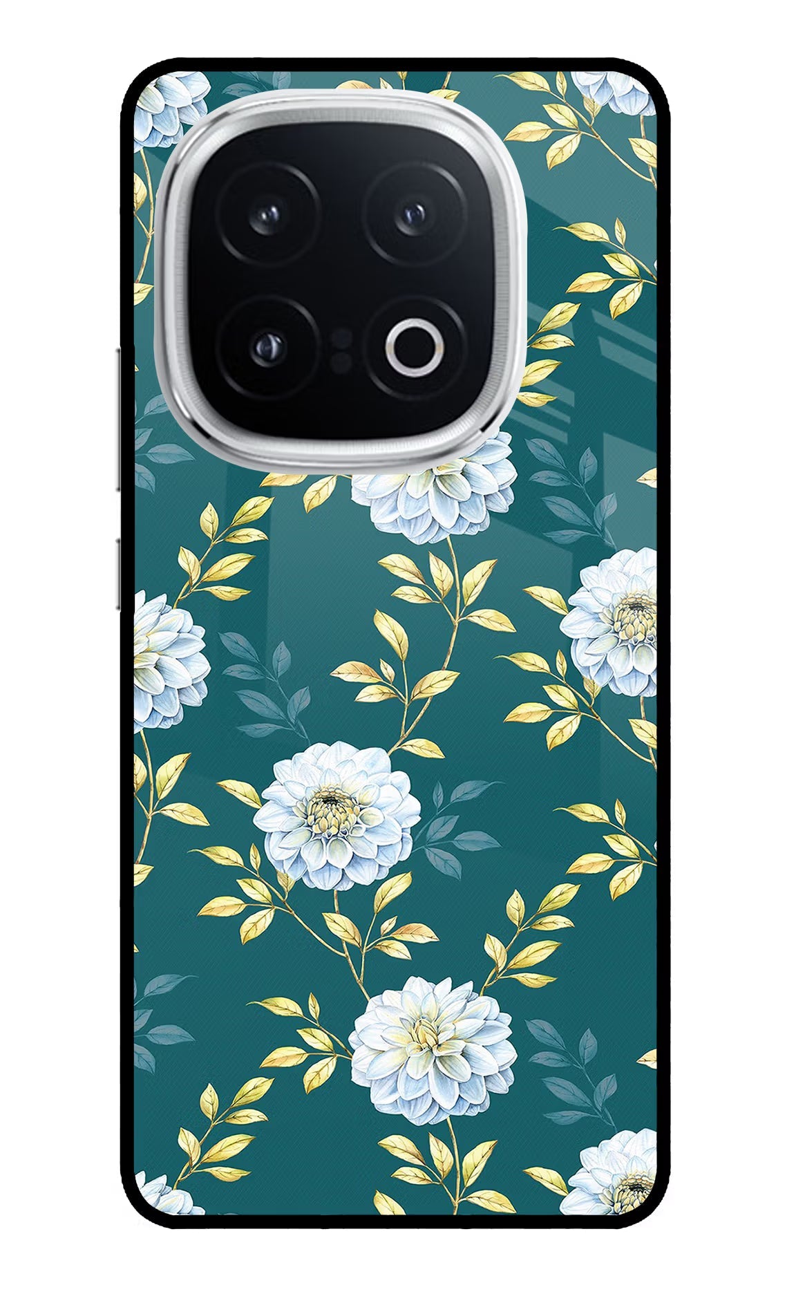 Flowers iQOO 13 5G Glass Case