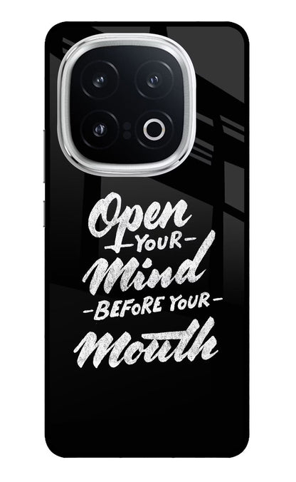 Open Your Mind Before Your Mouth iQOO 13 5G Back Cover