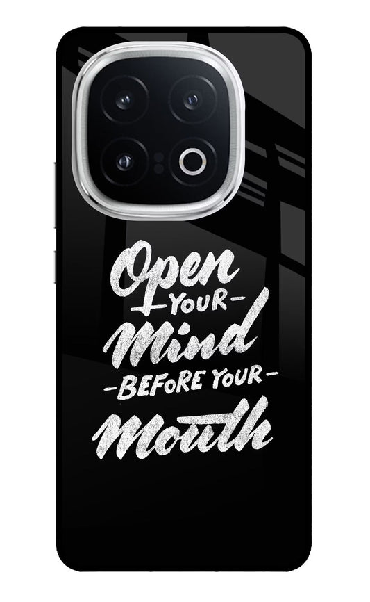 Open Your Mind Before Your Mouth iQOO 13 5G Back Cover