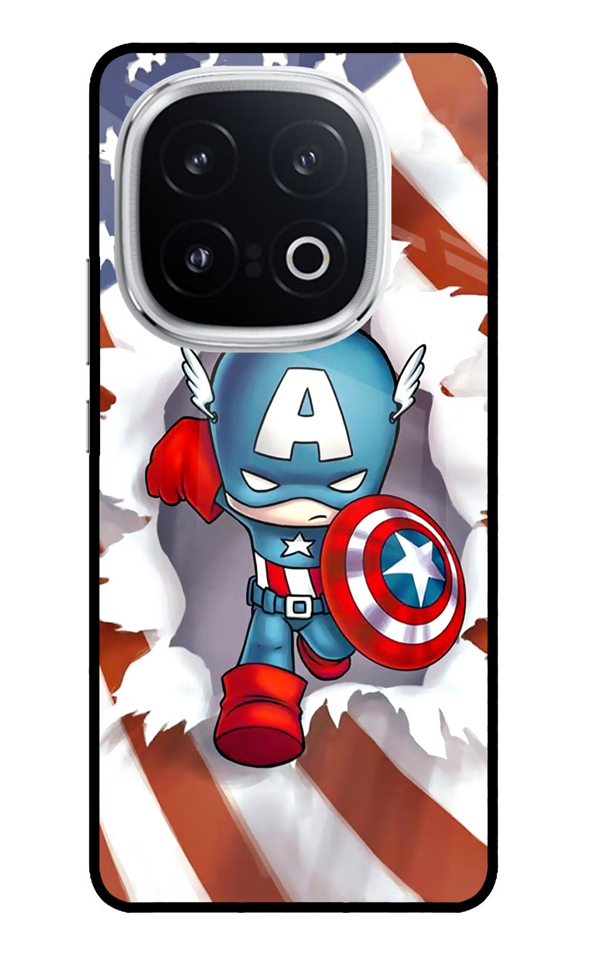 Captain America iQOO 13 5G Glass Case