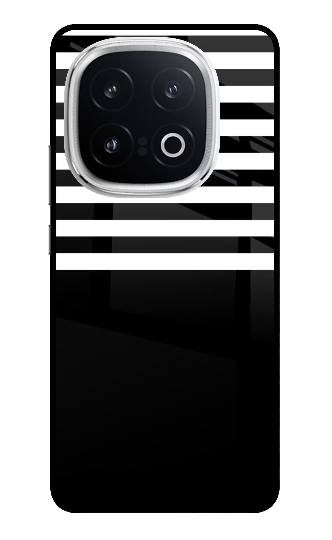 Black and White Print iQOO 13 5G Glass Case