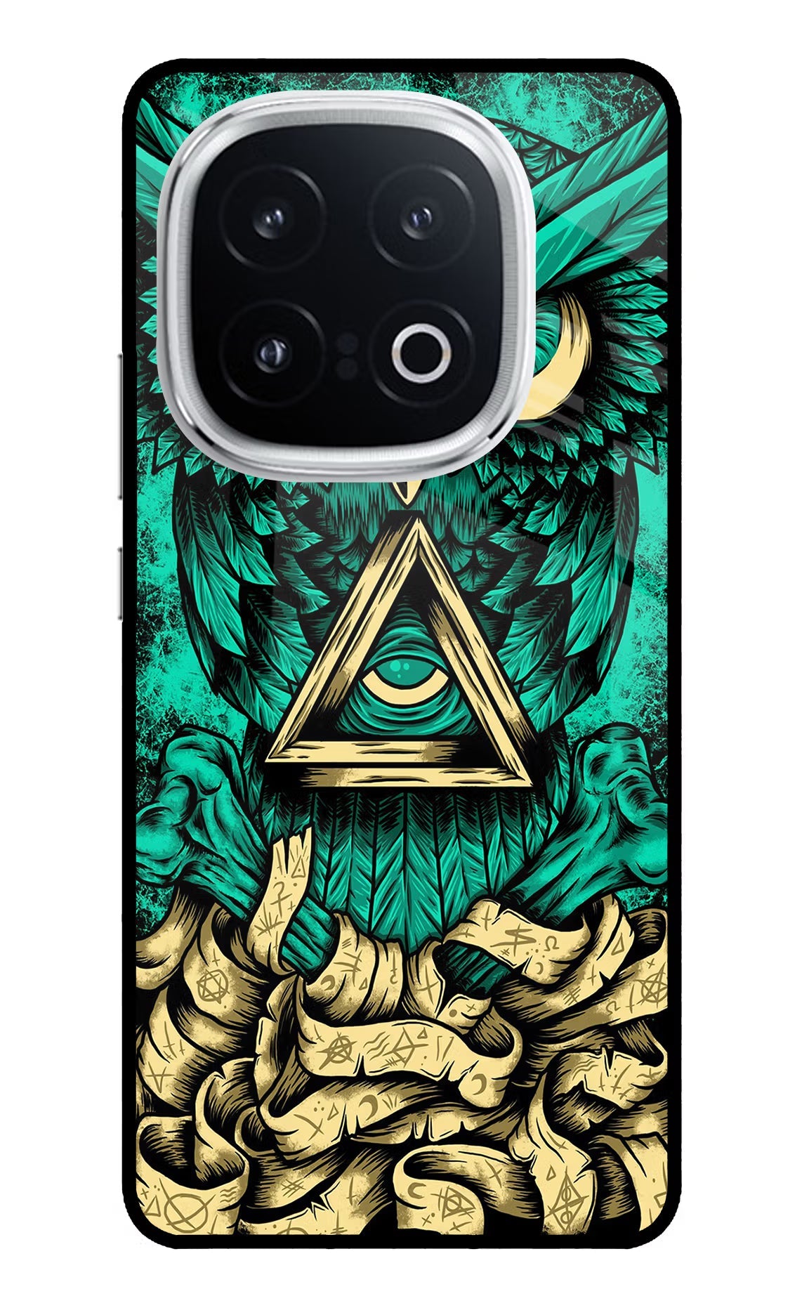 Green Owl iQOO 13 5G Glass Case