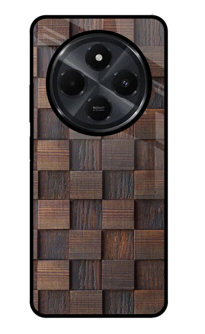 Wooden Cube Design Redmi 14C 5G Back Cover
