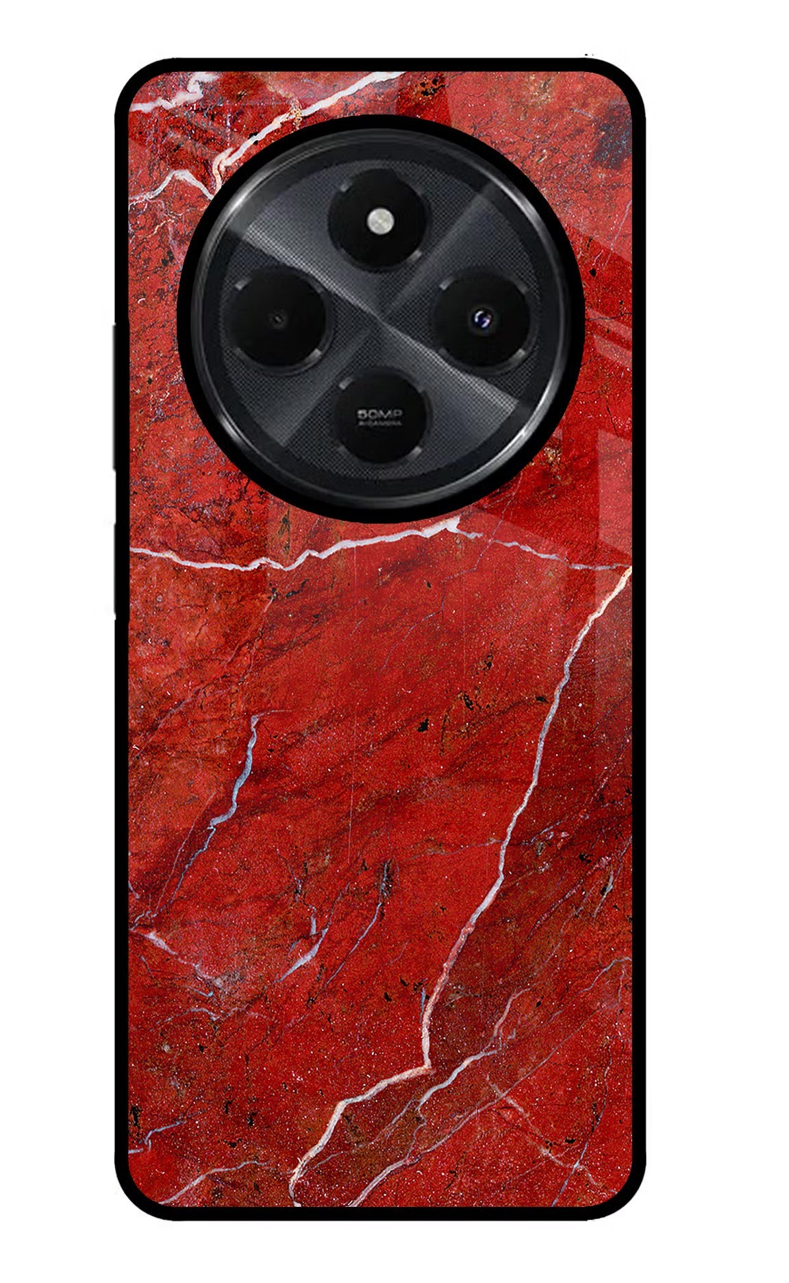 Red Marble Design Redmi 14C 5G Back Cover