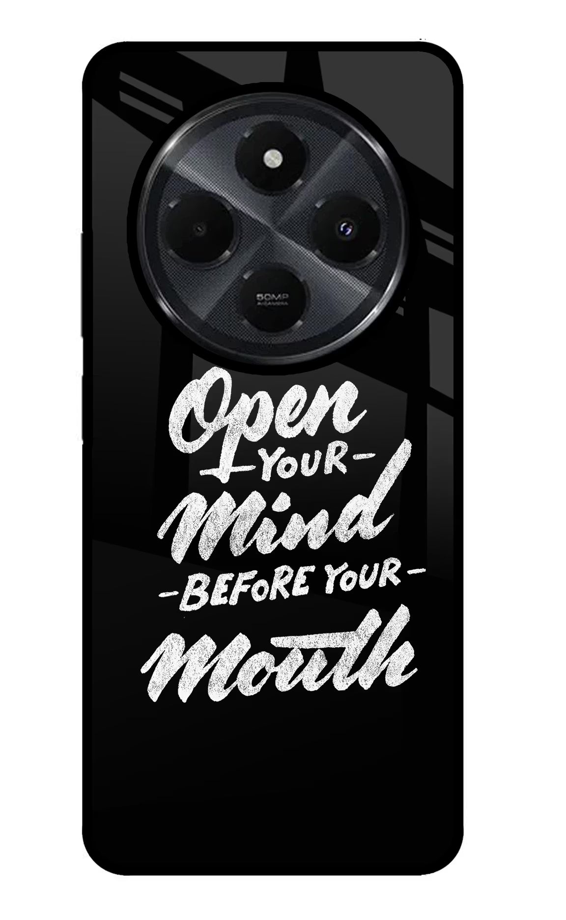Open Your Mind Before Your Mouth Redmi 14C 5G Back Cover