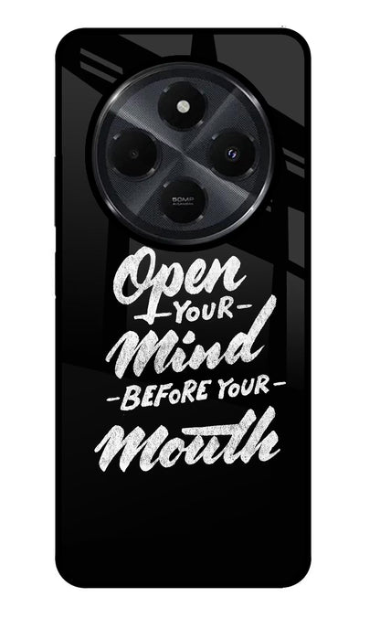 Open Your Mind Before Your Mouth Redmi 14C 5G Back Cover