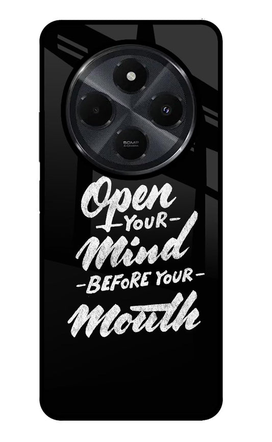 Open Your Mind Before Your Mouth Redmi 14C 5G Back Cover