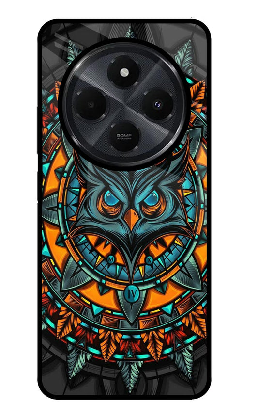 Angry Owl Art Redmi 14C 5G Glass Case