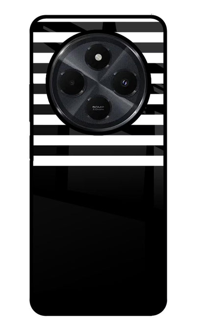 Black and White Print Redmi 14C 5G Back Cover
