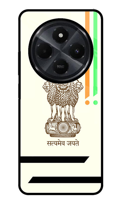 Satyamev Jayate Brown Logo Redmi 14C 5G Back Cover