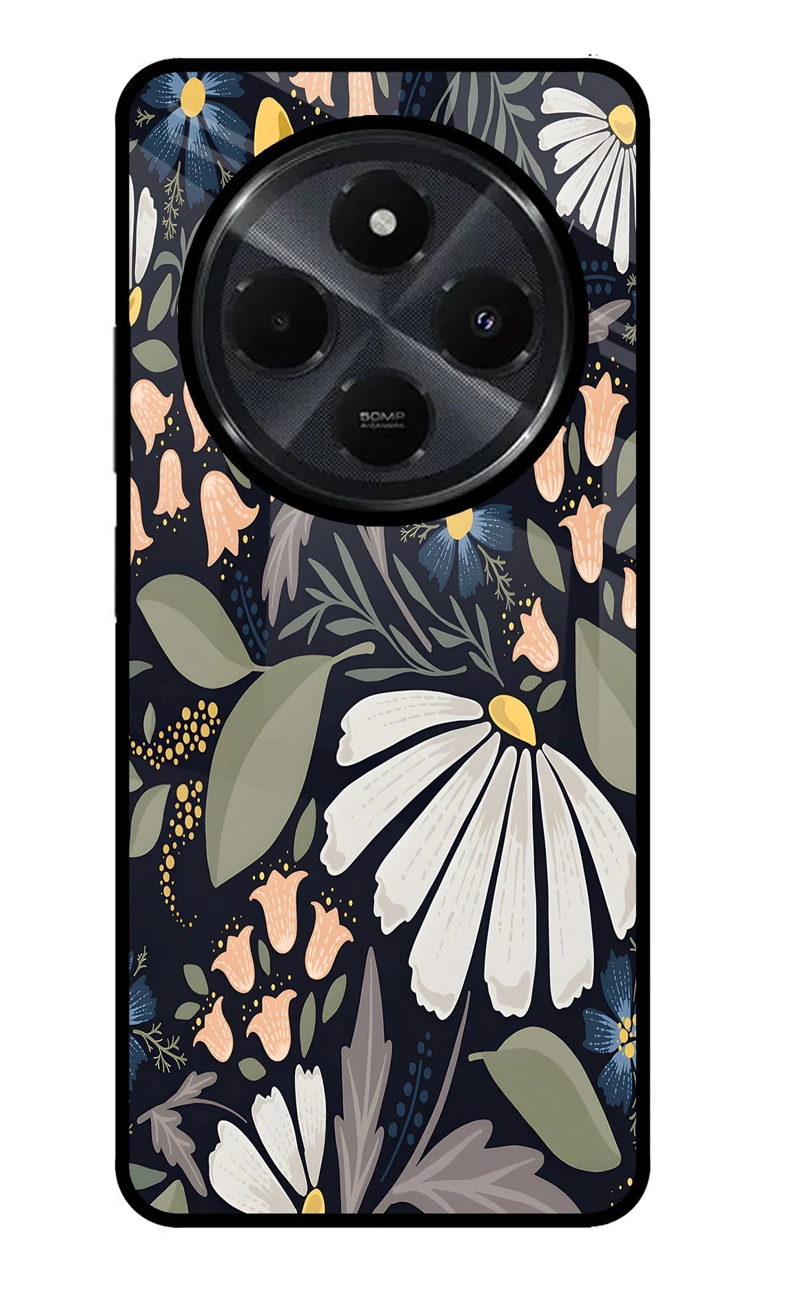 Flowers Art Redmi 14C 5G Back Cover